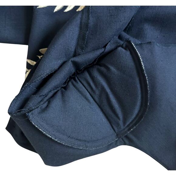 Vintage Ann Tobias  Dress Womens Size 8 Blue Long Sleeve Button Down Midi U.S.A. - Picture 6 of 9